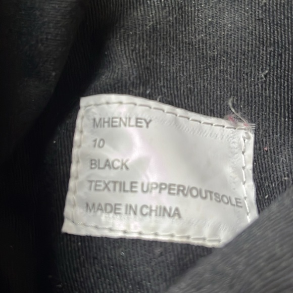 Combat boots with rhinestone detail - Picture 9 of 10